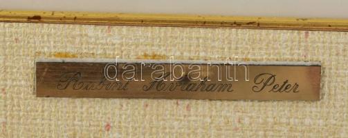 Rubint Ávrahám Péter (1958-): Csak én, 2005. Vegyes technika, papír, jelezve balra lent, hátoldalán ...