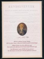 2019 200 éve született Gervay Mihály bélyegszett bontatlan csomagolásban benne a blokk fogazott, zöld sorszámú különleges fogazású, piros sorszámú vágott és egyszínnyomatú sötétbarna változata