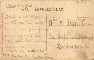 1922 Abrudbánya, Abrud; Ferenc József tér. Pannonia könyvnyomda kiadása W.L. 3210. / square (kopott ...