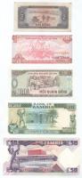 Vietnam 1980. 2D + 1988. 500D + 1000D + Zambia DN(1986-1991) 20K + 50K T:AU, a 2D F szép papír
Viet...