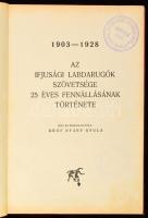 Gróf Nyáry Gyula: 1903-1928. az Ifjúsági Labdarúgók Szövetsége 25 éves fennállásának története. Bp., é.n. Kiadói egészvászon kötés, kissé kopottas állapotban.