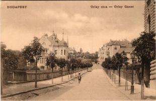 Budapest XI. Gellérthegy, Orlay utca, alig beépítve, villák. Fellner Mór kiadása