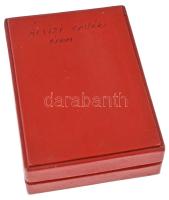 1960. "Árvízvédelemért" bronz kitüntető jelvény mellszalagon, eredeti tokban (35mm) T:XF