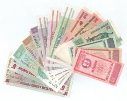 Vegyes, 14db-os bankjegy tétel, benne Nagy-Britannia / Brit fegyveres erők 1972. 5P + 10P + Horvátország 1991. 1D-100D (3xklf) + Fehéroroszország 1992. 10k-50k (3xklf) + 2000. 1R-10R (3xklf) + Mongólia DN(1993) 10m-50m (3xklf) T:UNC,AU Mixed, 14pcs banknote lot, in it Great Britain / British Armed Forces 1972. 5 New Pence + 10 New Pence + Croatia 1991. 1 Dinar - 100 Dinara (3xdiff) + Belarus 1992. 10 Kopecks - 50 Kopecks (3xdiff) + 2000. 1 Rouble - 10 Roubles (3xdiff) + Mongolia ND(1993) 10 Mongo - 50 Mongo (3xdiff) C:UNC,AU