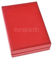 1960. "Árvízvédelemért" bronz kitüntető jelvény mellszalagon, eredeti tokban (35mm) T:AU