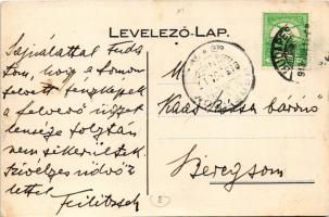 1913 Budapest XI. Feilitzsch Berthold báró villája, hátoldalán saját kezű levelével, Kaas Rózsa báró...