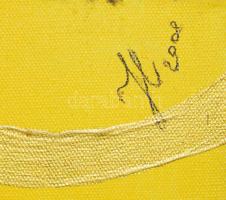 Jelzés nélkül, XXI. sz. eleje: Geometrikus kompozíció, olaj, vászon. 100x80 cm