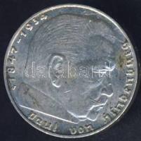 Német 3. Birodalom 1939J 2M Ag "Hindenburg" T:2/3 k.