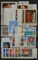 Magyar bélyegek, sorok, 462 db bélyeg közepes 8 lapos berakóban