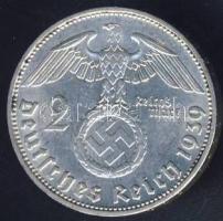 Német 3. Birodalom 1939J 2M Ag "Hindenburg" T:2/3 k