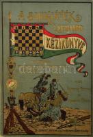 Akantisz Viktor - Rozsnyai Károly: A sakkjáték legujabb nagy kézikönyve kezdőknek és sakkozóknak. Legteljesebb útmutató az elméleti és gyakorlati ismeretek alapos elsajátitására magántanulás utján ugy a sakk technikáját, mint gondolkodástanát illetőleg a kezdetleges játéktól a legmagasabb fokig. 360 ábrával, 250 mesterjátszmával (köztük a millennáris nemzetközi sakkmesterverseny) és 150 feladvánnyal. Szerk.: - - és - -. Bp., 1898, Rozsnyai Károly, (Márkus Samu-ny.), VIII+360 p. Kiadói aranyozott, festett, illusztrált egészvászon-kötés, Leszik-kötés, kopott, kissé foltos borítóval.