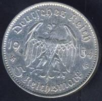 Német 3. Birodalom 1934F 5M Ag "Garnisonkirche" T:2-