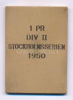 Svédország 1950. "Stockholmi Tenisz Szövetség / 1 PR DIV II Stockholm-sorozat" egyoldalas ...