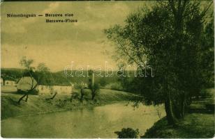 1907 Boksánbánya, Németbogsán, Deutsch-Bogsan, Bocsa Montana; Berzova vize. W.L. 1136. / Berzova-Fluss / Barzava riverside (EK)