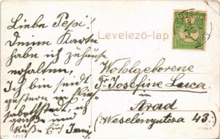 1907 Erzsébetváros, Dumbraveni; látkép, templomok. 1828. (W.L. ?) / general view, churches (EB)