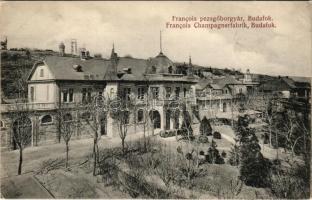1915 Budapest XXII. Budafok, Francois pezsgőborgyár. L. Francois &amp; Co. Transylvania sec. reklám (EK)