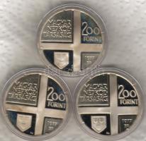 1977 "Festők" (Mányoki,Rippl-Rónai,Kosztka) 3x200Ft T:PP