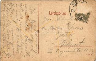 1910 Déva, vár és Bethlen kastély. W.L. 500. / castle ruins, castle (EB)