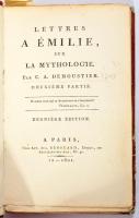 Lettres a Émilie, sur La Mythologie par C. A. Demoustier. Deuxiéme partie. Paris, 1801. Kartonált kötés, viseltes állapotban.