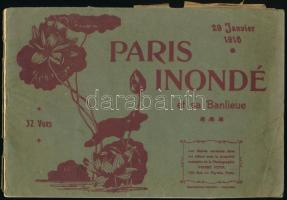 1910 Paris Inondé e sa Banlieue, párizsi nagy árvíz, képes album, széteső állapotban