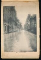 1910 Paris Inondé e sa Banlieue, párizsi nagy árvíz, képes album, széteső állapotban