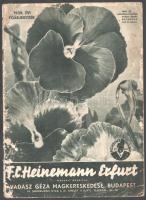 1939 F. C. Heinemann Erfurt magvak - árusítja Vadász Géza Magkereskedése Bp. IV., árjegyzék kopottas állapotban, 48p