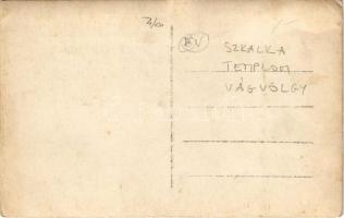 1928 Vágsziklás, Szkalka, Skalka nad Váhom; Apátsági romok a Vágvölgyben / abbey ruins in Povazie. p...