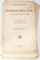 1917 Bp., Építőipari mintalapok, Egyszerű szerkezetek és épületek, Iparosok Könyvtára
