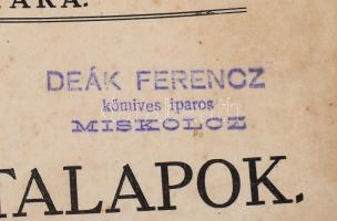 1917 Bp., Építőipari mintalapok, Egyszerű szerkezetek és épületek, Iparosok Könyvtára