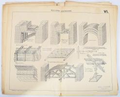1917 Bp., Építőipari mintalapok, Egyszerű szerkezetek és épületek, Iparosok Könyvtára