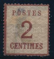 Német államok klasszikus bélyeg (papírelvékonyodás / thin paper)