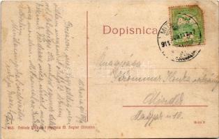 1911 Szávaszentdemeter, Mitrovitz an der Save, Sremska Mitrovica; Kr. zemalj. kazniona / börtön. M. ...