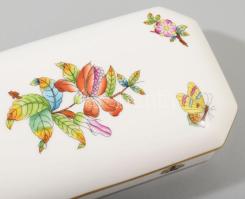 Herendi Viktória mintás névjegykártyatartó, jelzett, hibátlan, 9x17 cm