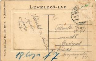 1913 Beregszász, Beregovo, Berehove; Andrássy út, Bereg-alföldi Bank. W.L. Bp. 6103. 1912-15. A Hala...