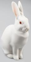 Herendi nyúl figura. Jelzett, kézzel festett, hibátlan, m: 14 cm