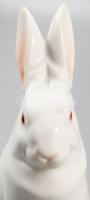 Herendi nyúl figura. Jelzett, kézzel festett, hibátlan, m: 14 cm