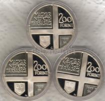 1977 "Festők" (Mányoki,Rippl-Rónai,Kosztka) 3x200Ft T:PP