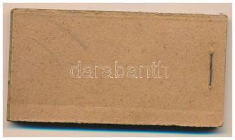 1927. Miskolc 3f "Miskolczi Orth. Izraelita Anyahitközség" vágatási jegy / értékjegy 1/4kg...