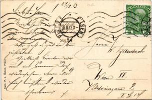 1913 Plzen, Pilsen; Skodovy závody. F. J. Sasek / Skoda factory, workers (fl)