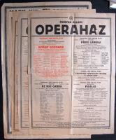 1941-1965 7 db operaházi plakát, főleg az 50-es évekből. Mind nagyon jó állapotban