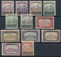 Nyugat-Magyarország III. 1921 12 db bélyeg Bodor vizsgálójellel (9.300)