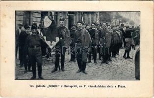 1913 Tel. jednota "SOKOL" v Budapesti, na V. vsesokolském sletu v Praze / A budapesti Soko...