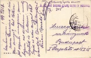 1917 Mode. B.K.W.I. 746-5. s: Mela Koehler + "M. kir. 607. honvéd gyalog ezred IV. zászlóalj&qu...