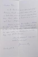 Baranyi Ferenc: Anti-Orfeusz. Versek. 1997-2000. DEDIKÁLT! Benne Baranyi Ferenc autográf levélével i...