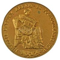 Bognár György (1944-) DN "Tanulmányi Emlékérem / Miskolci Egyetem Állam- és Jogtudományi kar" kétoldalas, öntött, aranyozott bronz emlékérem (69mm) T:AU,XF