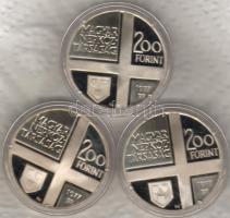 1977 "Festők" (Mányoki,Rippl-Rónai,Kosztka) 3x200Ft T:PP