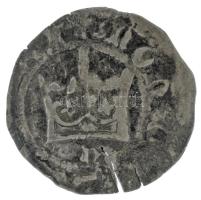 Lengyel Királyság 1386-1434. 1/2gr Ag "II. Jagelló László" Krakkó (0,77g) T:VF rep., patina Polish Kingdom 1386-1434. 1/2 Grosz (Półgrosz) Ag "Ladislaus II Jagiellon" Kraków (0,77g) C:VF crack, patina Kopicki 361