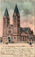 1905 Nyíregyháza, Római katolikus templom. Klein Ármin kiadása (b)