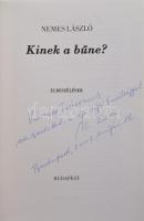 Nemes László: Kinek a bűne? Elbeszélések. Z-füzetek/121. Bp., 2007, ZFüzetek. Számozott (074./300) p...