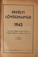 Erdélyi lövész naptár 1943. A borítón a "M. kir. 105. honvéd légvédelmi tüzérosztály 1. üteg&qu...